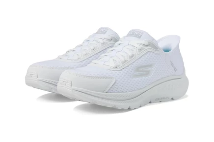 Женские кроссовки Skechers Go Run Consistent 2.0, бело-серебристые