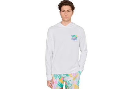 Мужское худи Chubbies The Tacking Toward, белое