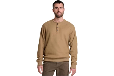 Мужской лонгслив Toad&Co Bitterroot Henley, медово-коричневый