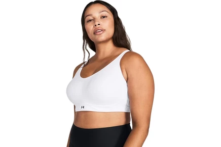 Женский спортивный топ Under Armour Infinity, бело-черный