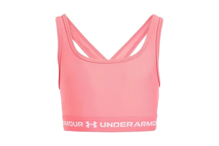Детский спортивный топ Under Armour Kids Cross-Back, розово/белый
