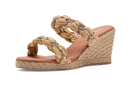 Женские босоножки Andre Assous Nolita Raffia, натуральные