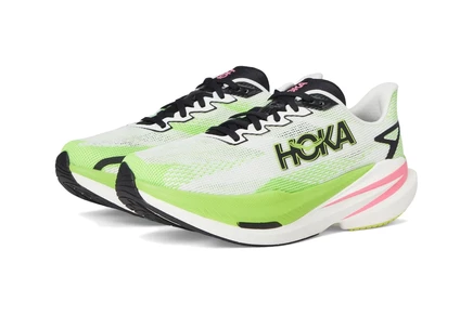 Женские кроссовки Hoka Mach X 3 white/neon lime