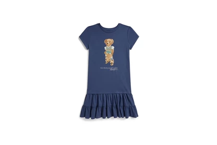 Детское платье Polo Ralph Lauren Polo Bear, синее