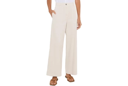 Женские брюки Eileen Fisher с высокой талией, бежевые