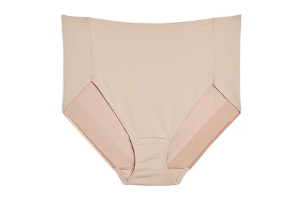 Naomi & Nicole No Show No Lines High-Cut Plus Size warm beige