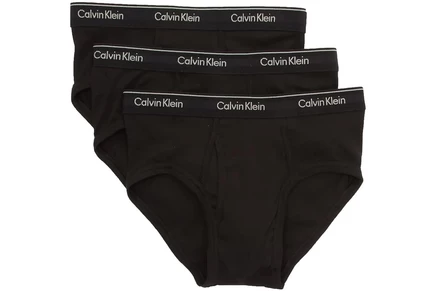 Мужские брифы Calvin Klein Cotton Classics, черные, 3 шт.