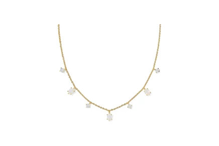 Унисекс ожерелье Kendra Scott Cailin с фианитами, золотистое