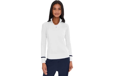 Женский лонгслив Callaway Thermal Colorblock, белый