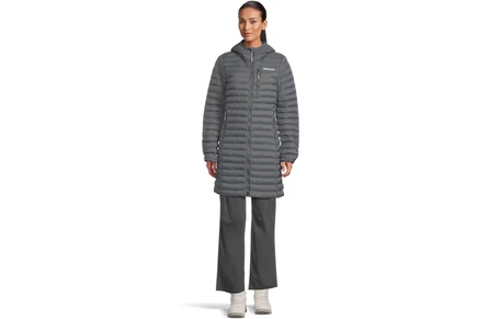 Длинная куртка Marmot Echo Featherless, стальной оникс