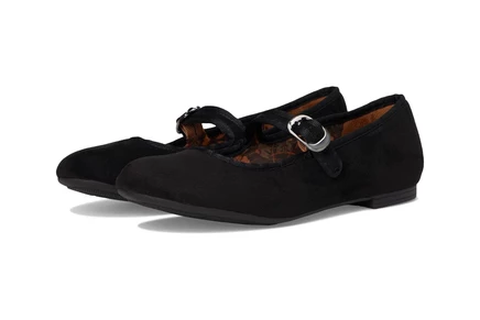 Женские балетки Eurosoft Tyra из микрозамши, черные