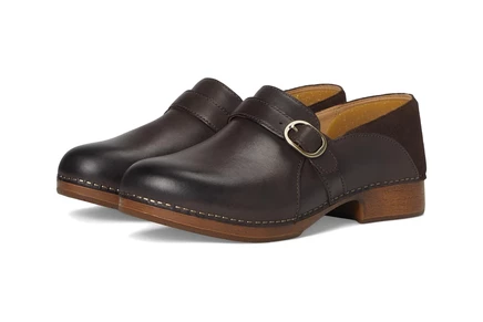 Женские туфли-лоферы Dansko Margaret, кожаные, шоколадные