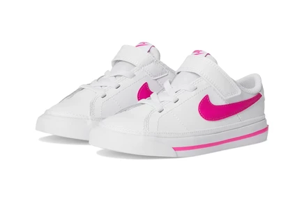 Кроссовки для малышей Nike Kids Court Legacy, белые с фуксией