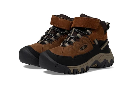 Детские ботинки KEEN Kids Targhee 4 Mid водонепроницаемые, коричневые