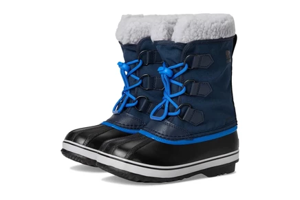 Детские зимние ботинки SOREL Kids Yoot Pac Nylon WP, темно-синие