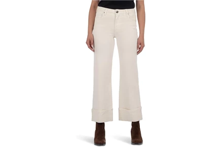 Джинсы KUT from the Kloth Meg High Rise Fab Ab Wide Legs Roll Up Regular Hem