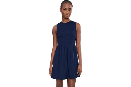 Платье Madewell Selena Smocked Mini - Midweight Poplin