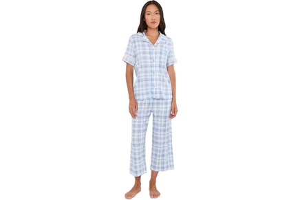 Пижама Karen Neuburger Petite Notch Collar Top & Capri Pajama Set