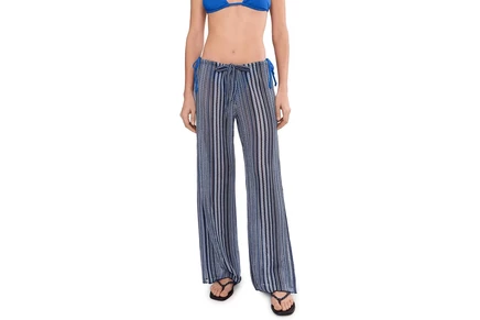 Купальник BECCA Seaside Crochet Knit Split Leg Pants