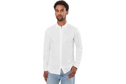 Lacoste Slim Fit Cotton Blend Shirt white
