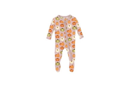 Пижама Kickee Pants Kids Print Muffin Ruffle Footie with 2 Way Zipper (Infant)