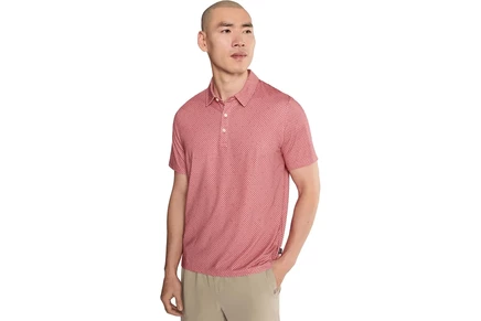 Поло L.L.Bean Comfort Stretch Performance Party Polo Short Sleeve Print Regular