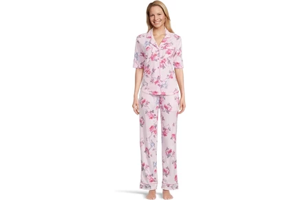 Пижама Karen Neuburger Elbow Sleeve Notch Collar Girlfriend PJ Set