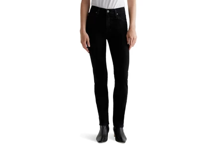 Джинсы AG Jeans Mari Mid Rise Slim Straight Jeans in Alchemy