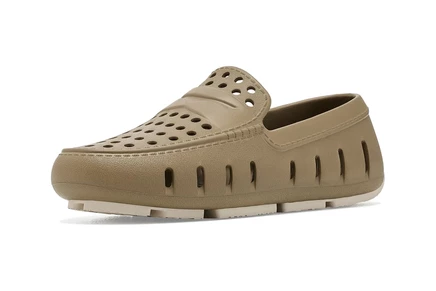 Детские лоферы Floafers Prodigy Classic, оливковые с белым