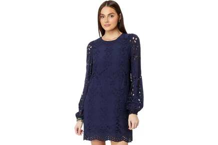 Платье Lilly Pulitzer Alyna Long Sleeve Eyelet Dress