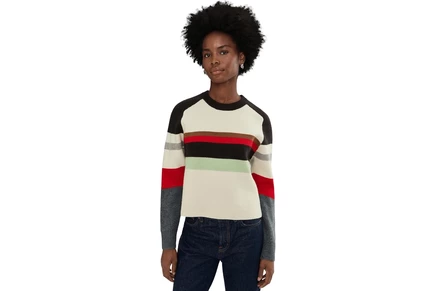 Свитер Madewell Stripe Aspen Raglan Pullover
