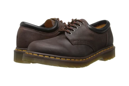 Унисекс оксфорды Dr Martens 8053 кожаные, темно-коричневые