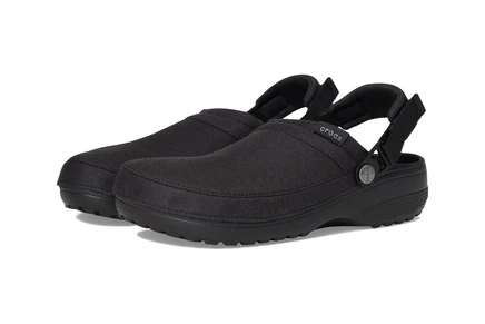 Унисекс сабо Crocs Classic Crafted веганская замша, черные