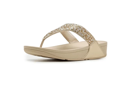 Сандалии FitFlop Lulu Crystal-mix Metallic Toe-post Sandals