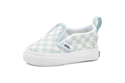 Детские слипоны Vans Kids Slip-On V для малышей, клетчатые