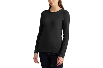 Женский лонгслив Lauren Ralph Lauren, черный