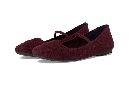 Женские туфли Rothy's The Revelvet Max Mary Jane, сиренево-бордовые