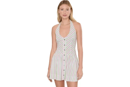 Женское мини-платье Free People Clean Break, мультиколор