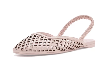 Женские балетки kate spade eloise кожаные, бежевые