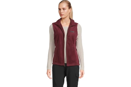 Женский флисовый жилет Columbia Benton Springs, бордовый