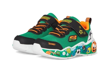 Детские кроссовки Skechers Kids Play Scene 407312N, зеленые/многоцветные