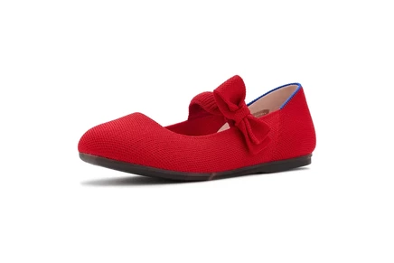 Детские туфли rothy's kids tux bow mary jane, красные
