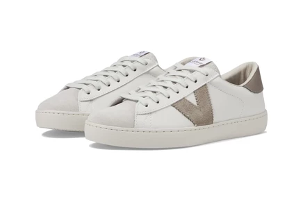 Унисекс кеды Victoria Berlin Fine Leather Suede V, бежевые