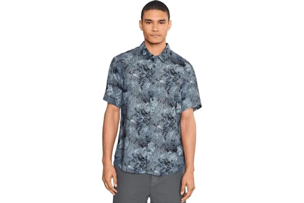 Мужская рубашка John Varvatos Sean Short Sleeve French Placket Shirt W780f26