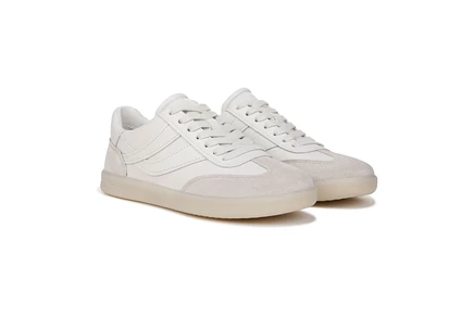 chalk white leather