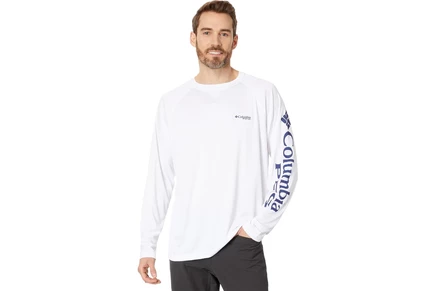 Мужской лонгслив Columbia Terminal Tackle, белый