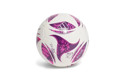 adidas MLS Club Soccer Ball white/purple burst/glory purple