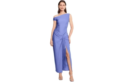 Платье Avec Les Filles Asymmetric Twist Front Dress