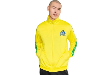 Мужская спортивная олимпийка Adidas Brazil OLP, ярко-желтая