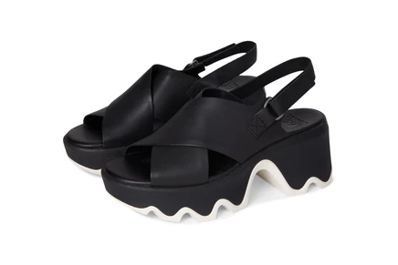 SOREL Kinetic Aura Slingback black/sea salt